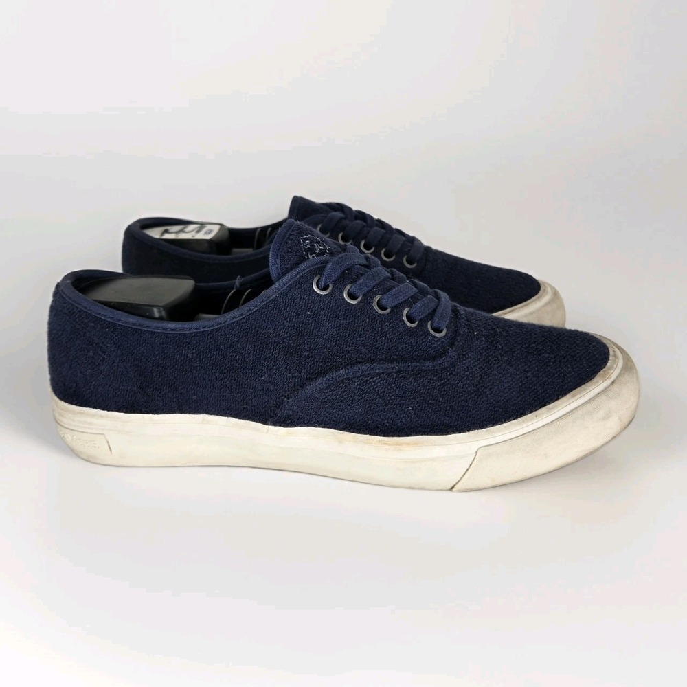 Seavees Legend Sneakers Mens Sz 10 Cotton Terry GoodLife Navy Blue Surf Skate